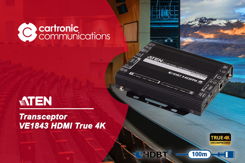 Conoce las ventajas del Transceptor ATEN VE1843 HDMI True 4K