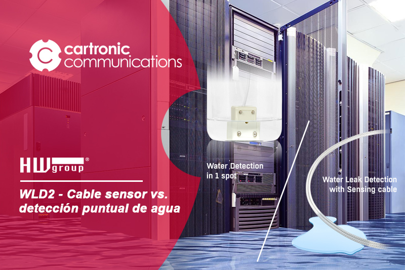 Detección de fugas de agua (WLD) con cable sensor vs. detección puntual de agua