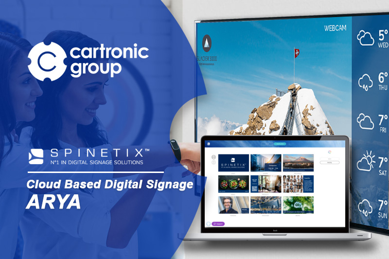 SpinetiX ARYA, comunicación visual en la nube pensada para ti y tu negocio