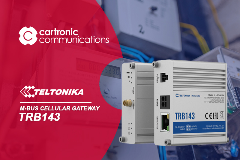 Teltonika TRB143, gateway celular con interfaz M-Bus y Ethernet