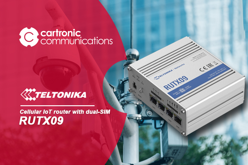 Teltonika RUTX09, router celular industrial ideal para aplicaciones de smart cities