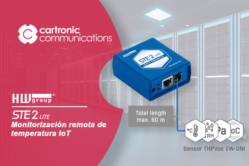 STE2 Lite, monitorización remota de temperatura con alertas vía email