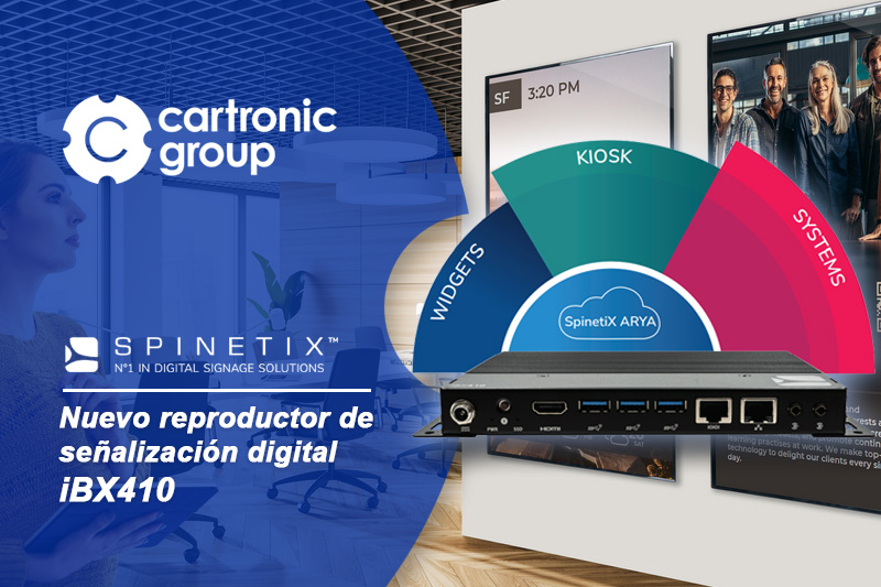 iBX410, el nuevo reproductor de señalización digital de SpinetiX