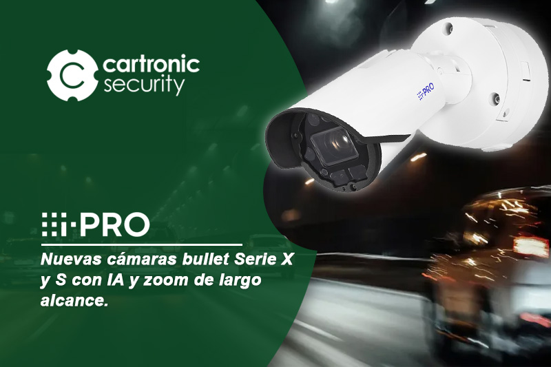 Descubre las nuevas cámaras bullet de i-PRO con IA y zoom de largo alcance