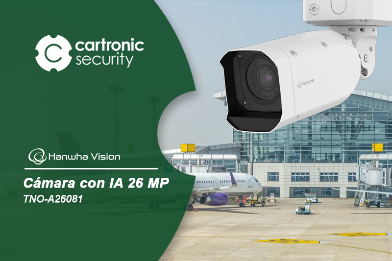 Hanwha Vision TNO-A26081, nueva cámara con IA y resolución adaptable de 26 MP