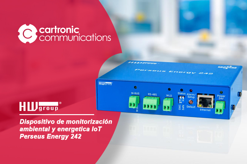 HWgroup Perseus Energy 242, solución integral para la monitorización ambiental y energética en entornos críticos