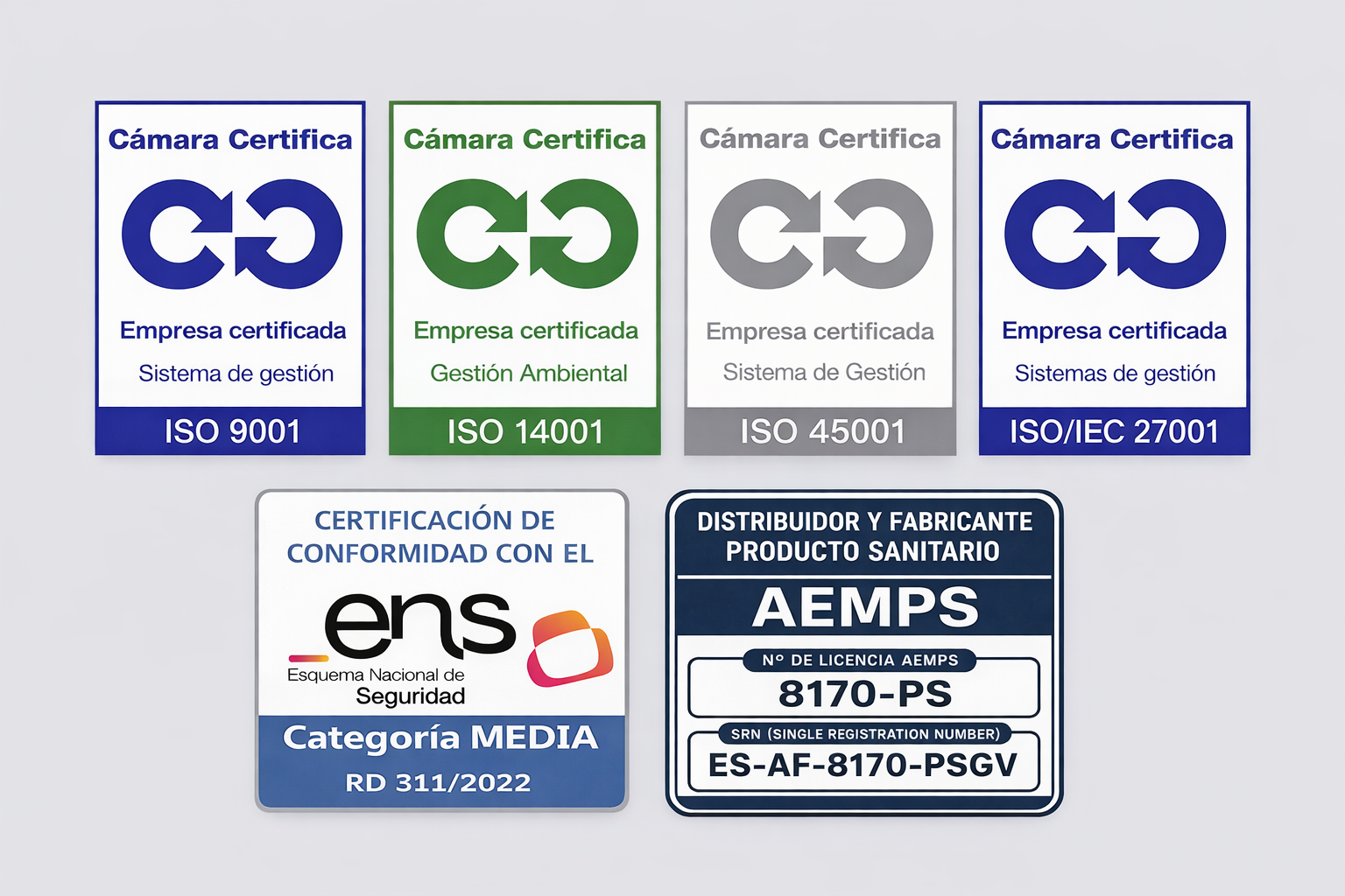 Certificaciones ISO, ENS Cartronic
